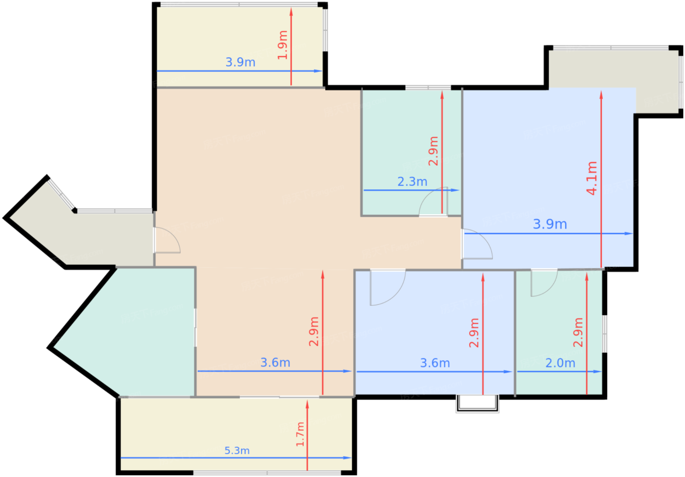 16栋标准层109平户型
