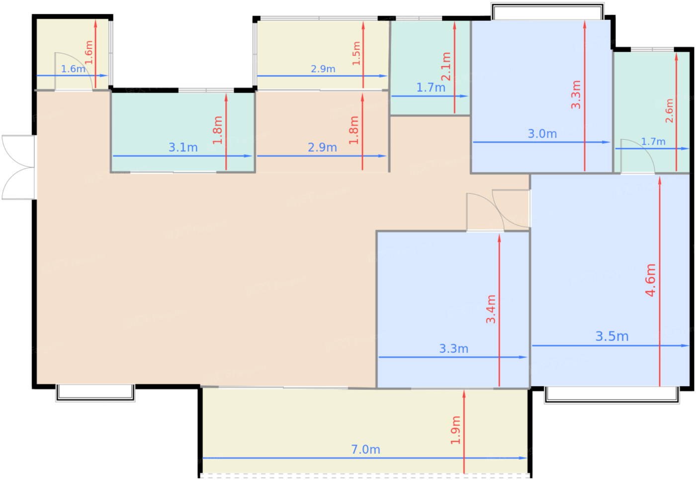 3#地块33号楼C1户型