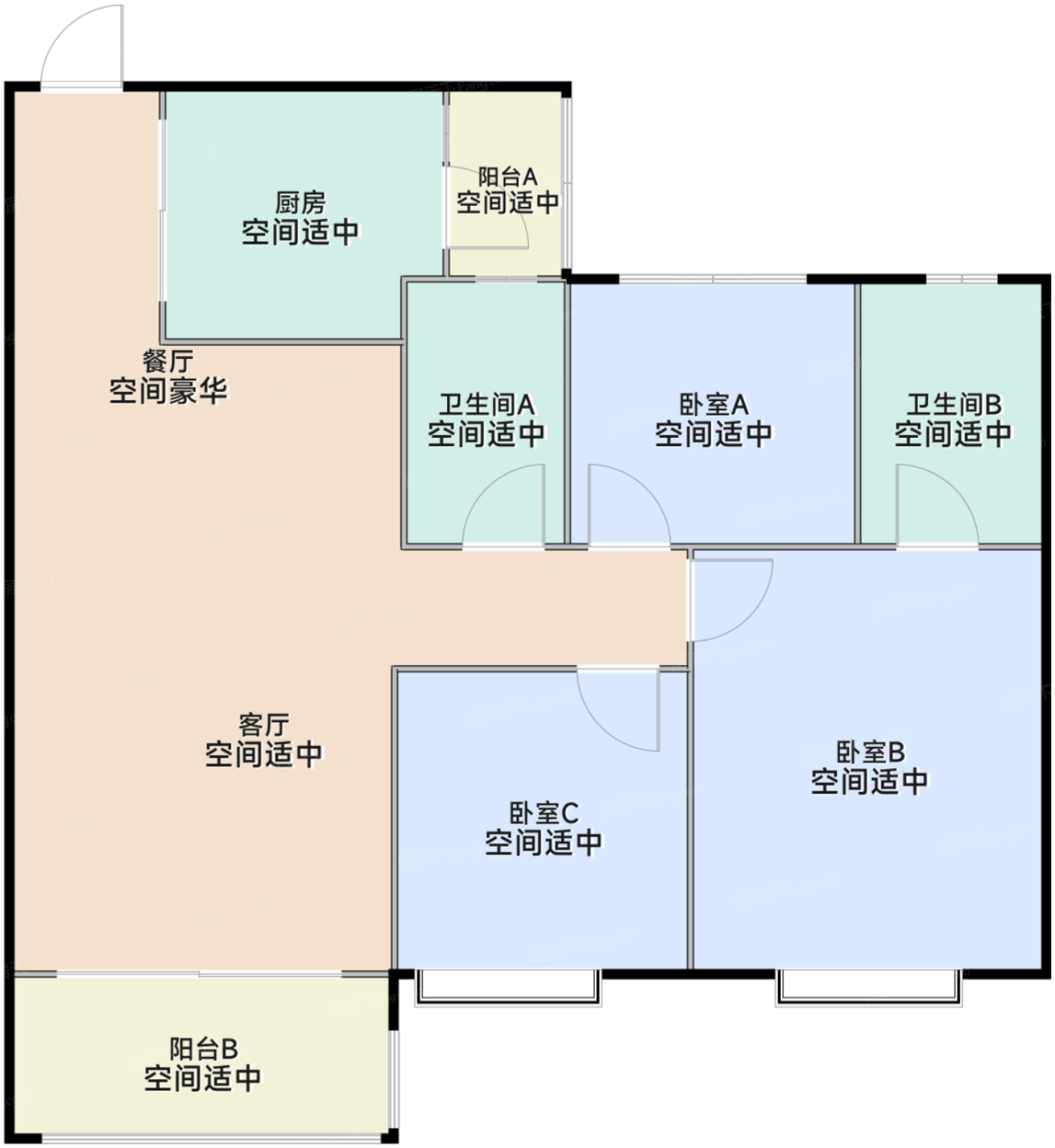 璟园26栋/27栋标准层111㎡户型