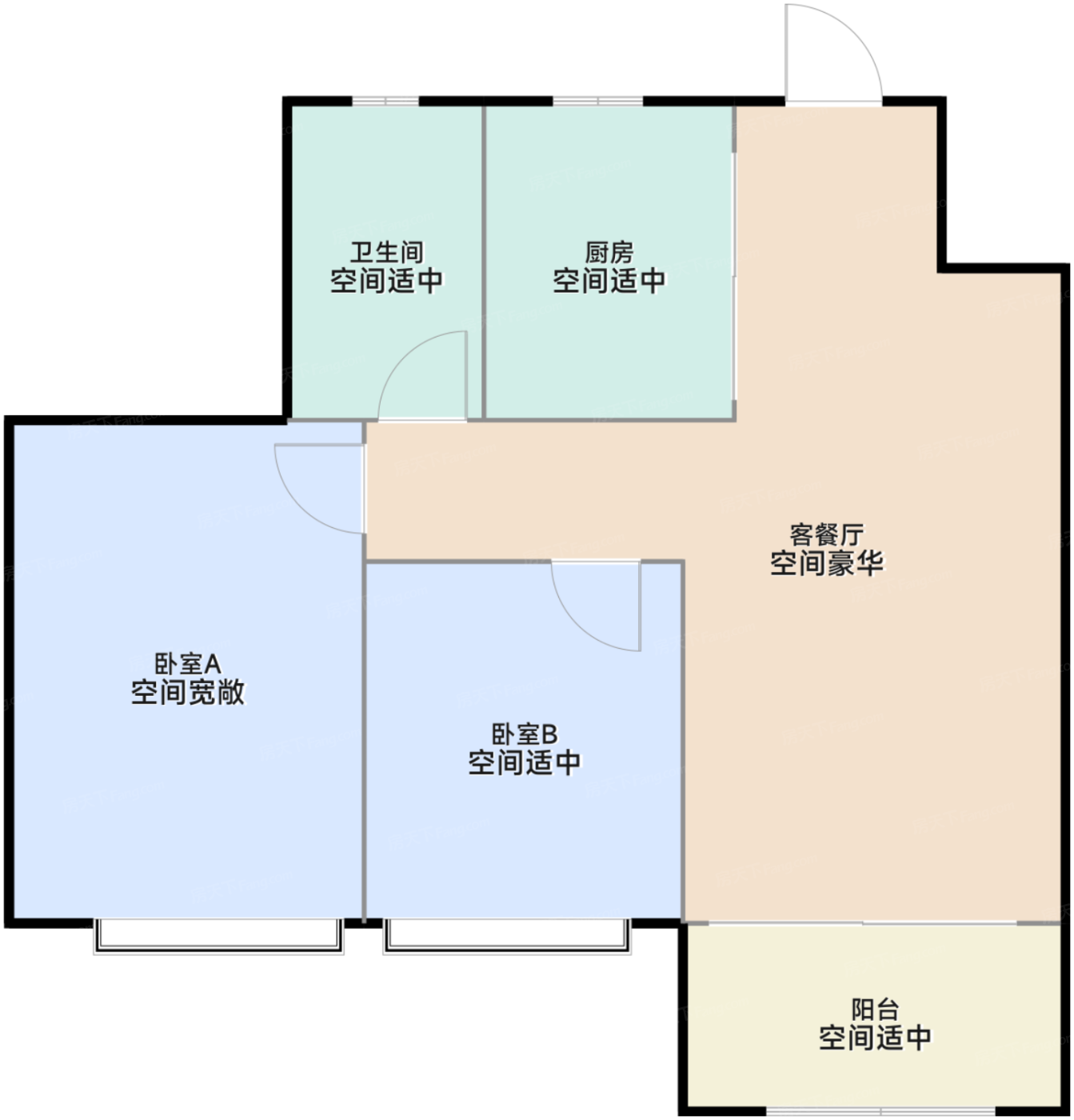 韶光之境86㎡户型