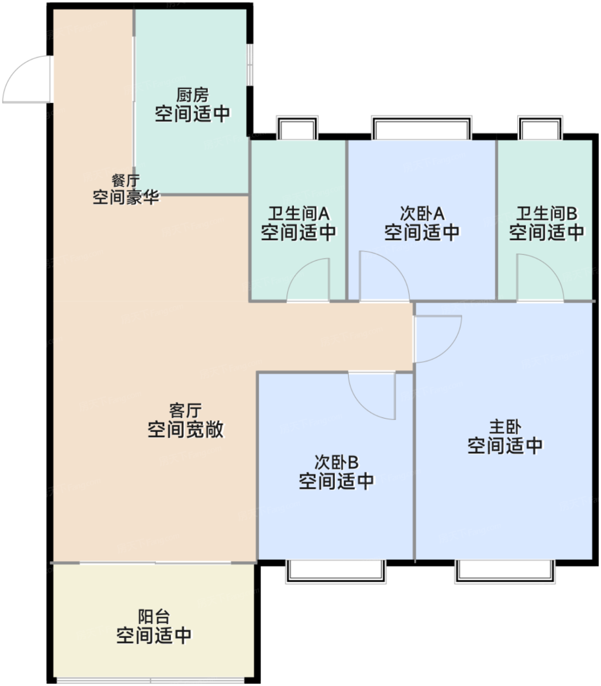 99平户型（西边套）