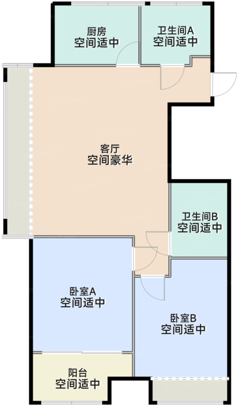 君悦93㎡3室2厅1卫