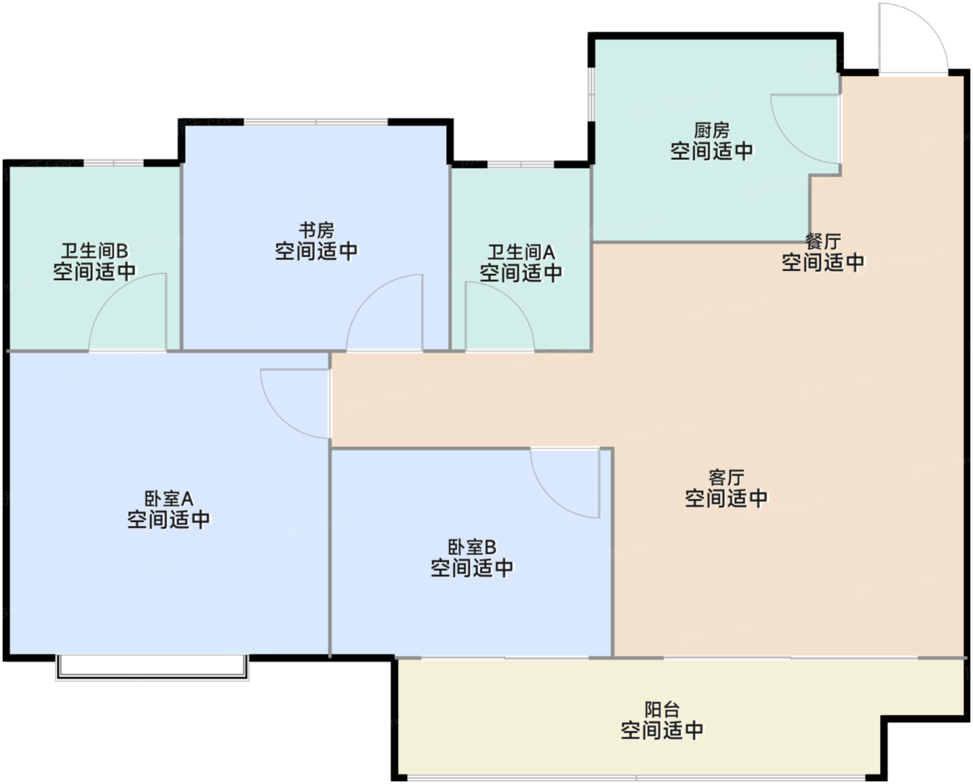 99㎡三房两厅两卫