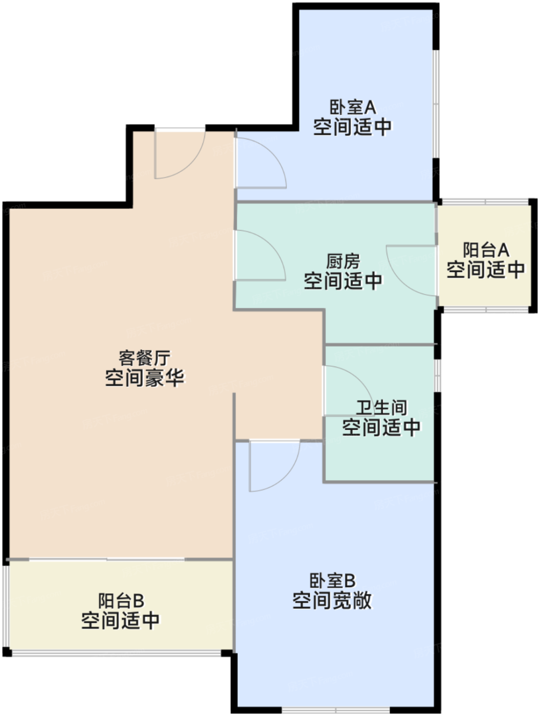 C座1层01单元户型