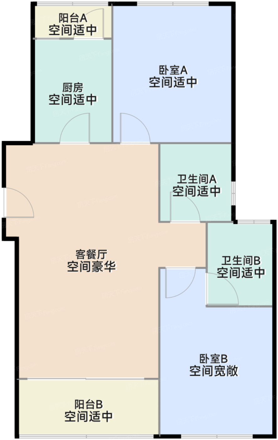 B座15层01单元户型