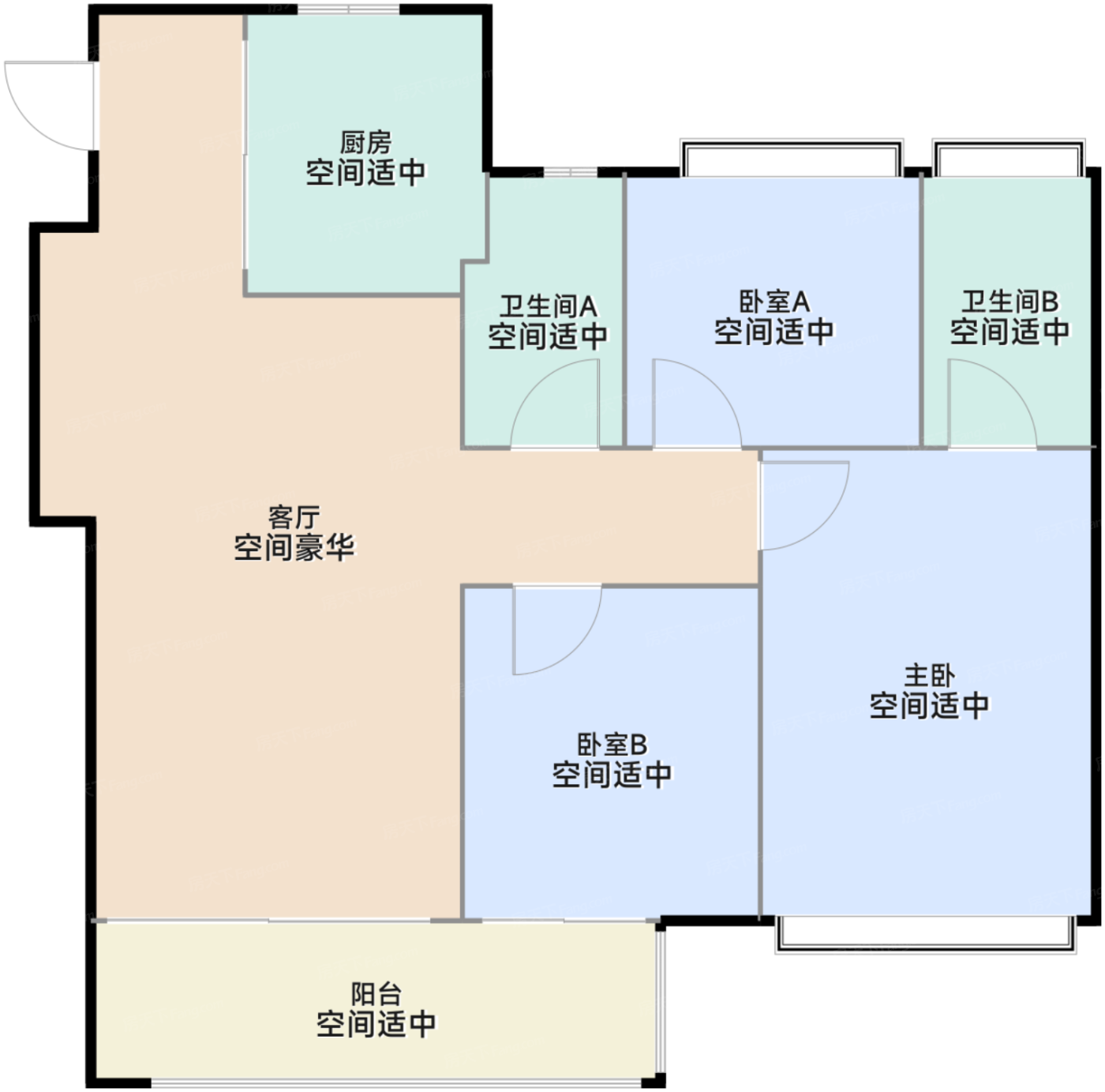五期四批次106㎡户型