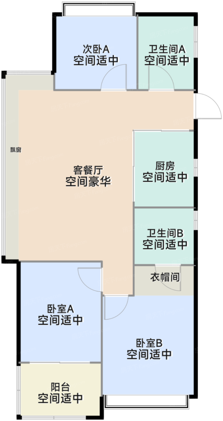 五期四批次101㎡户型
