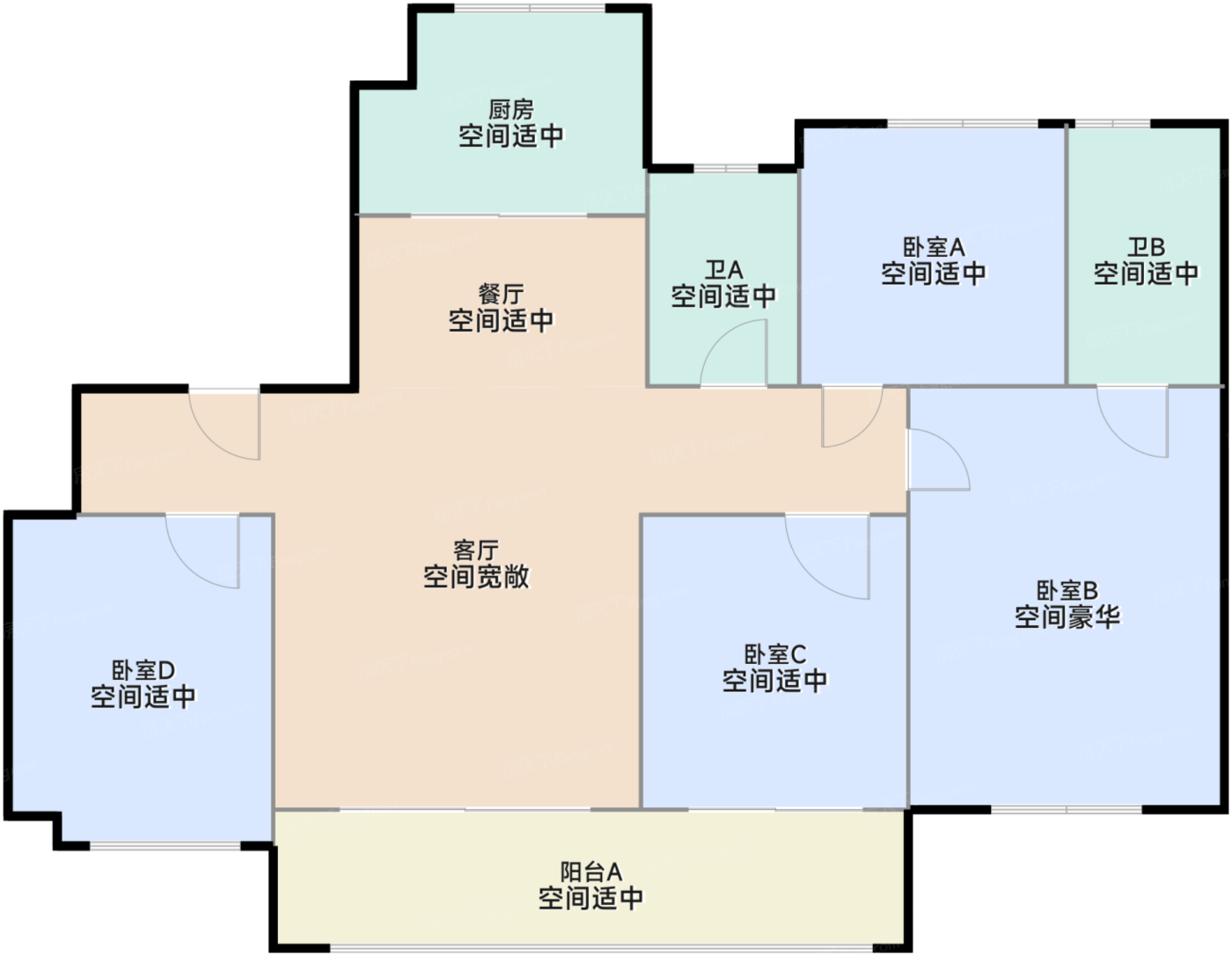 高层139方户型（楼王）
