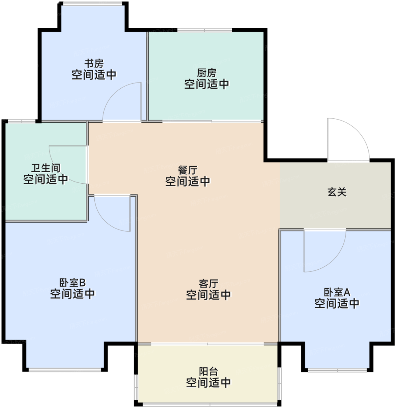 A户型建筑约85㎡