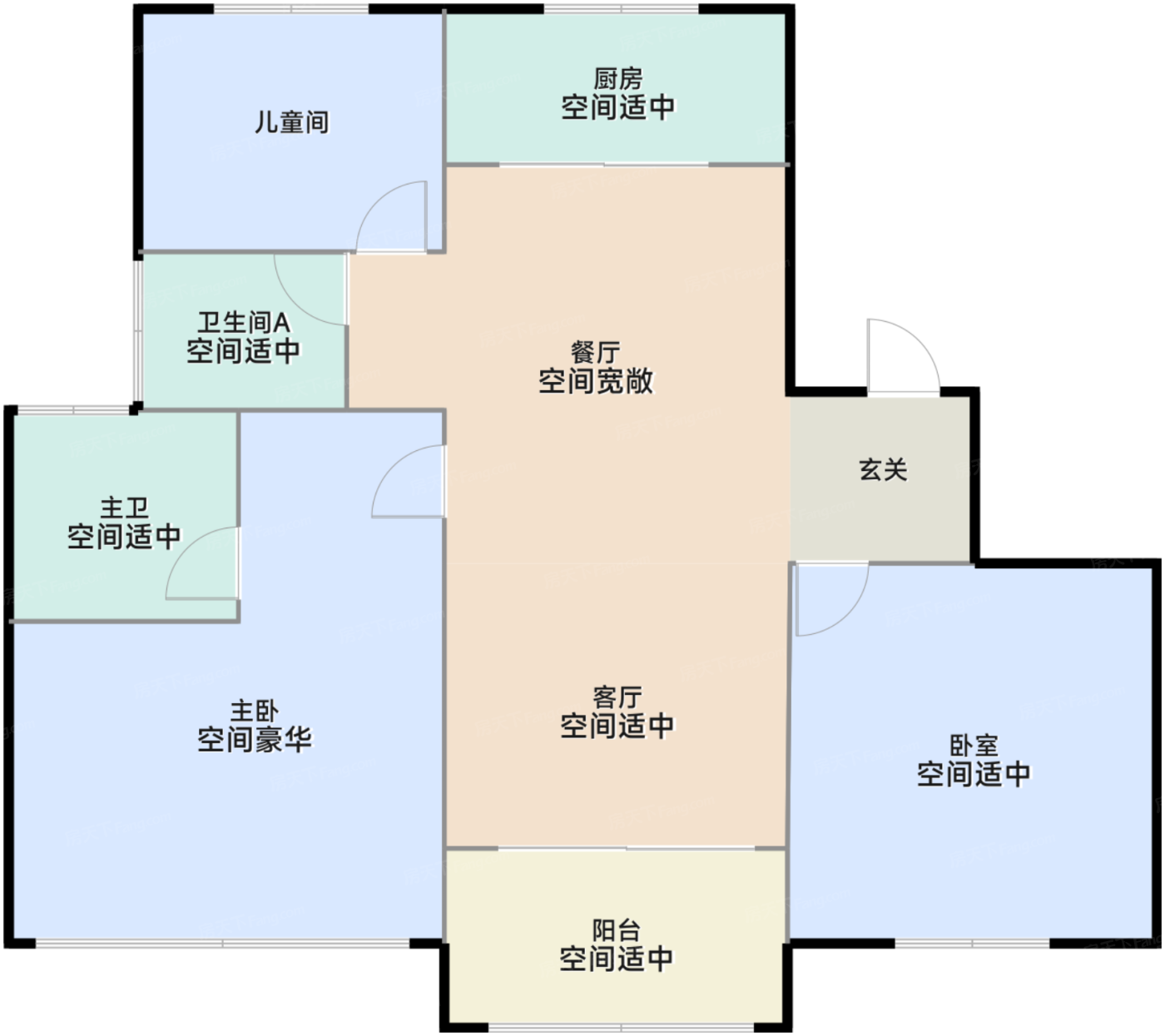 B户型 洋房 95平