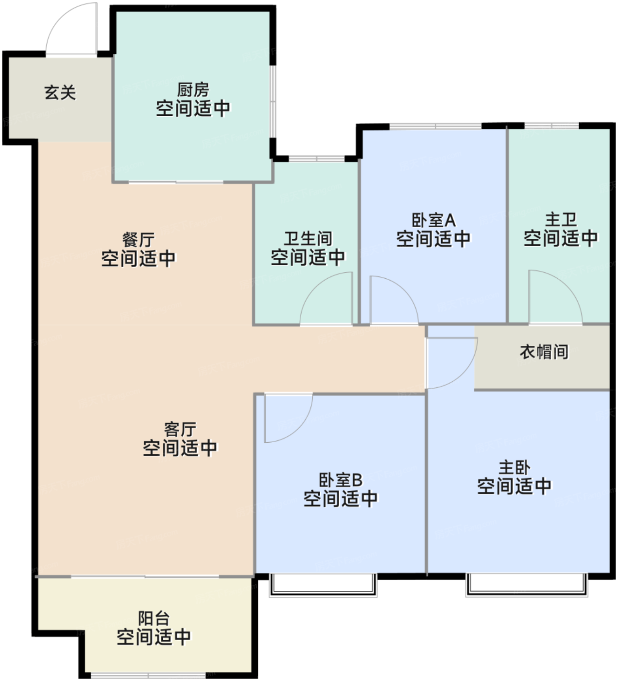 高层99户型门北