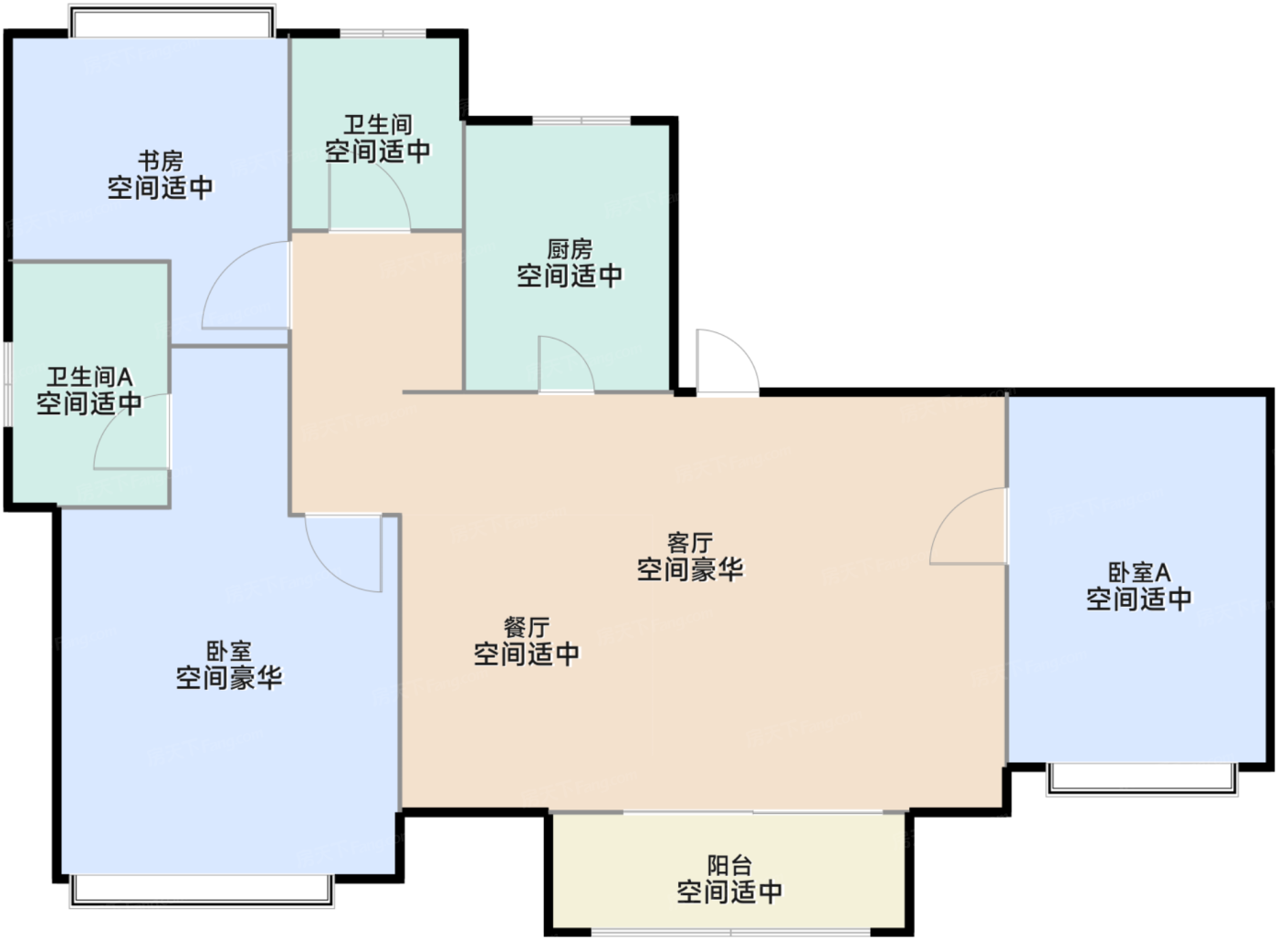C2户型 112.66㎡ 3房2厅2卫