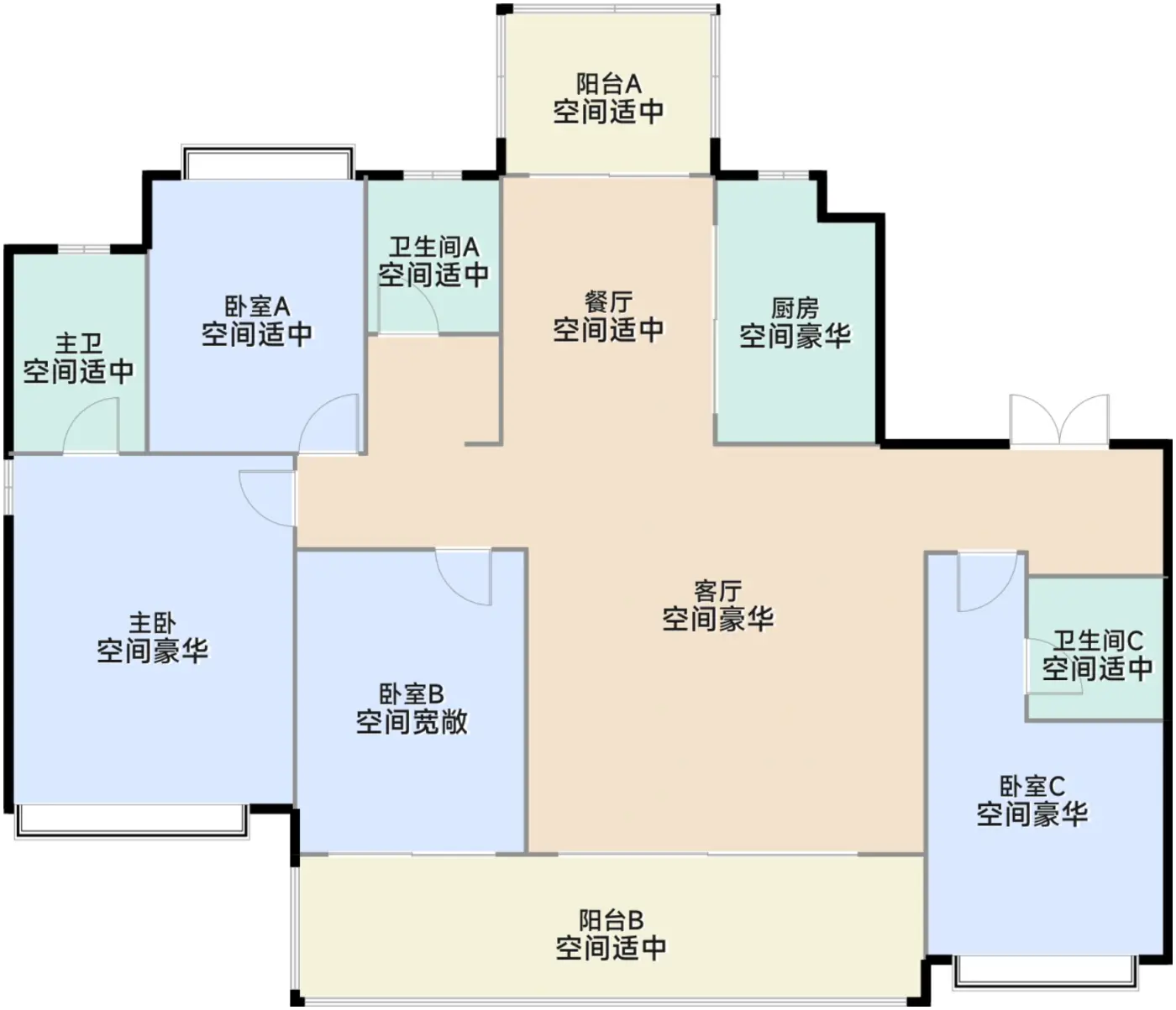 阖峯185高层户型