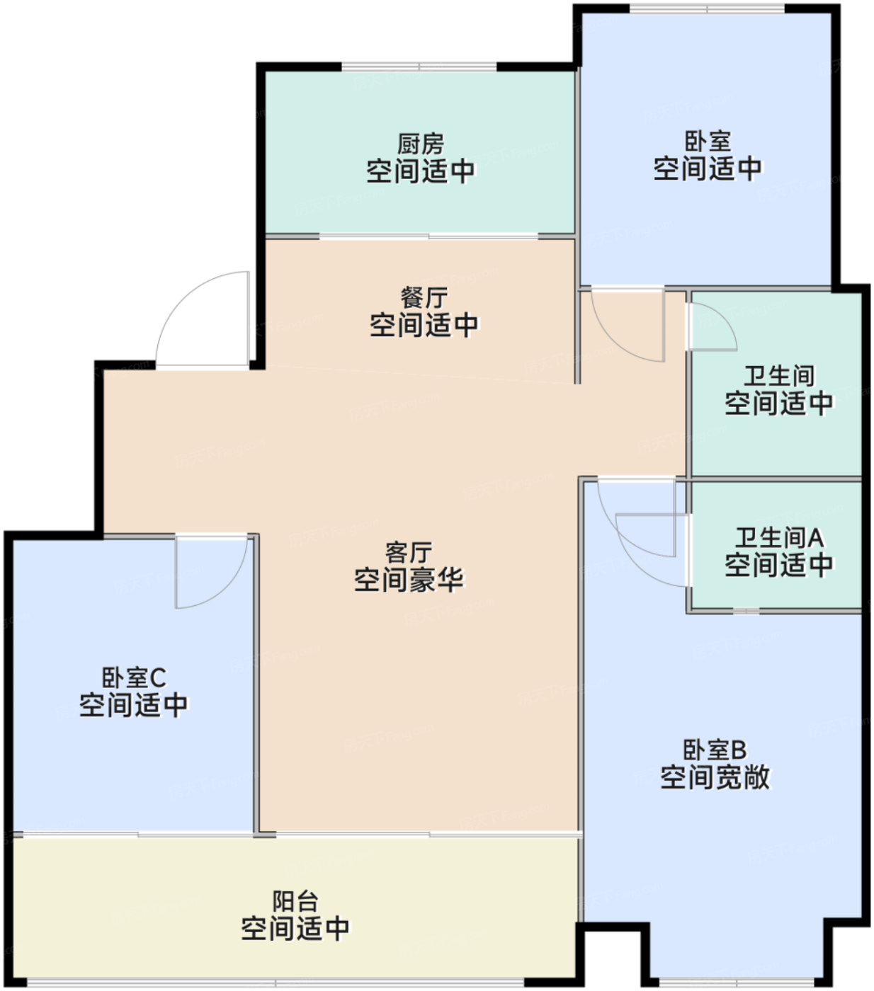 秘境户型105平米