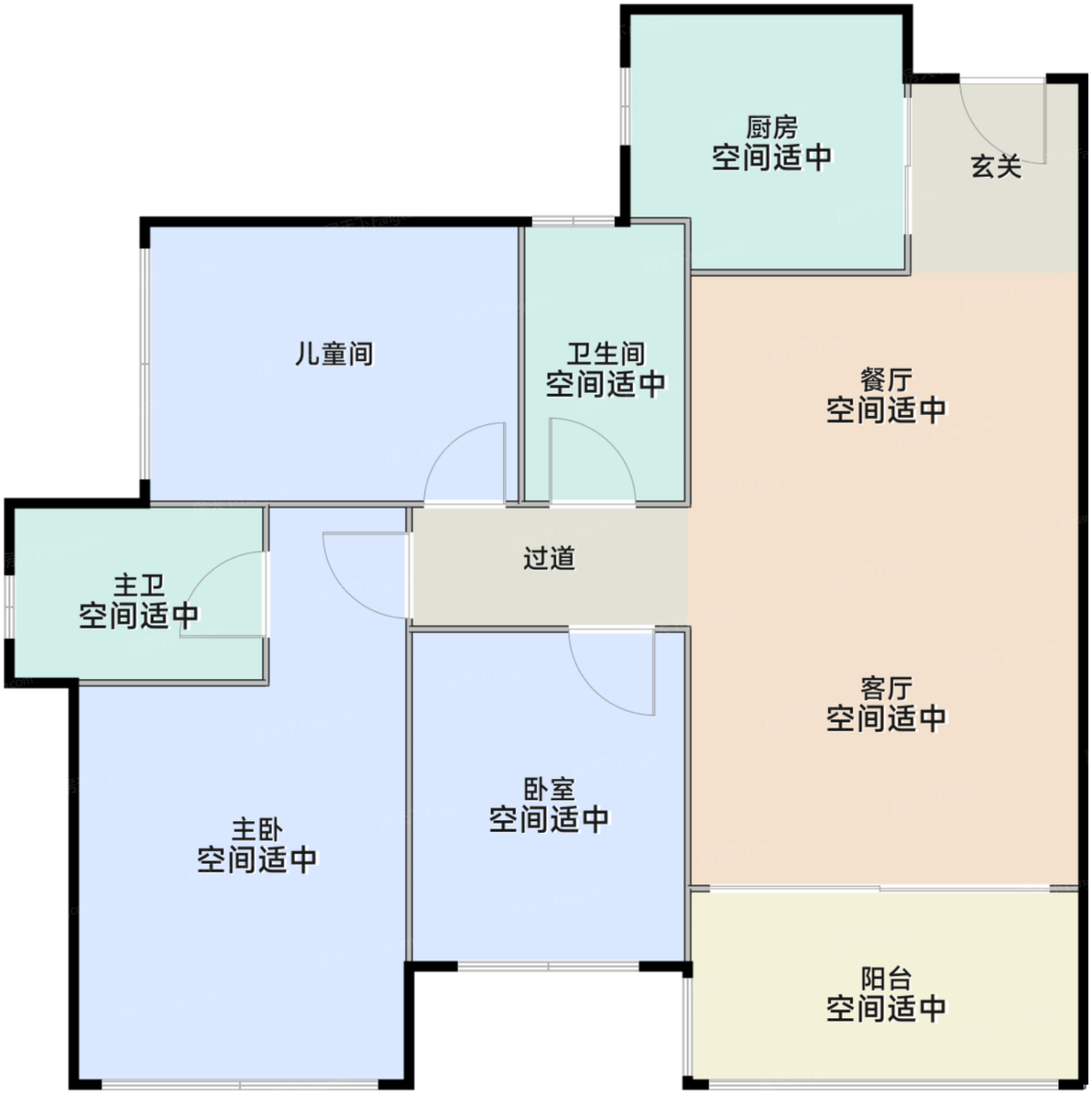 0405户型（约98-99㎡）