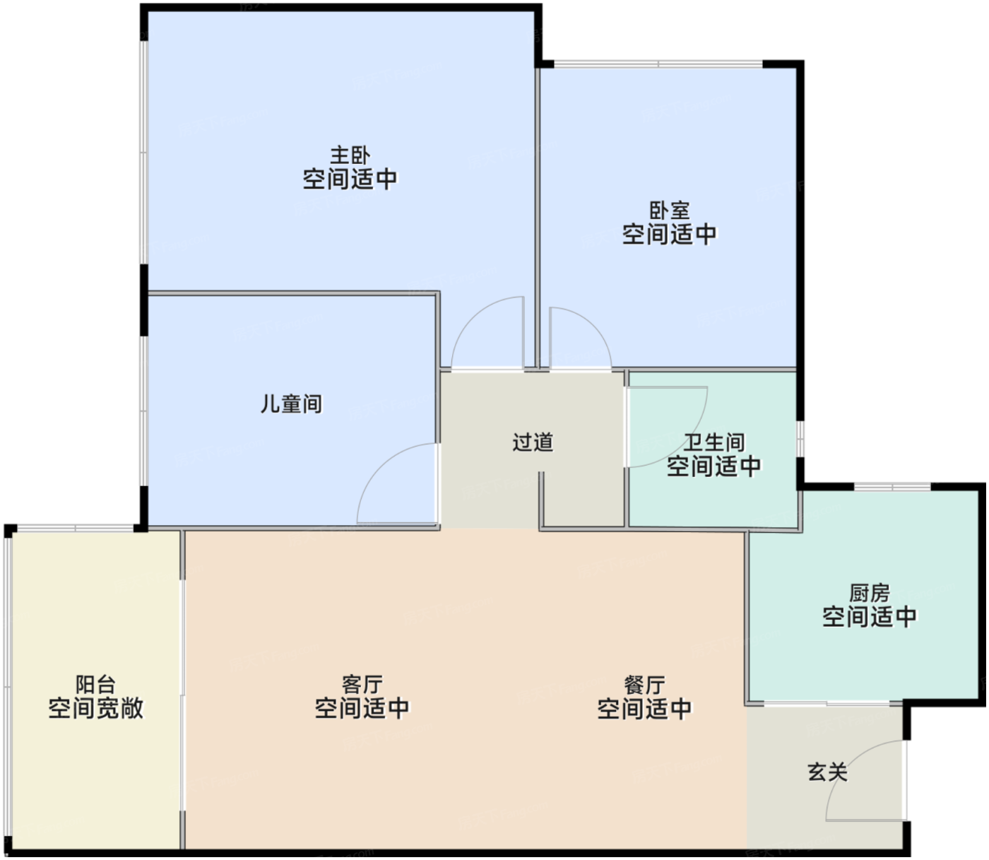 0102户型（约87-88㎡）