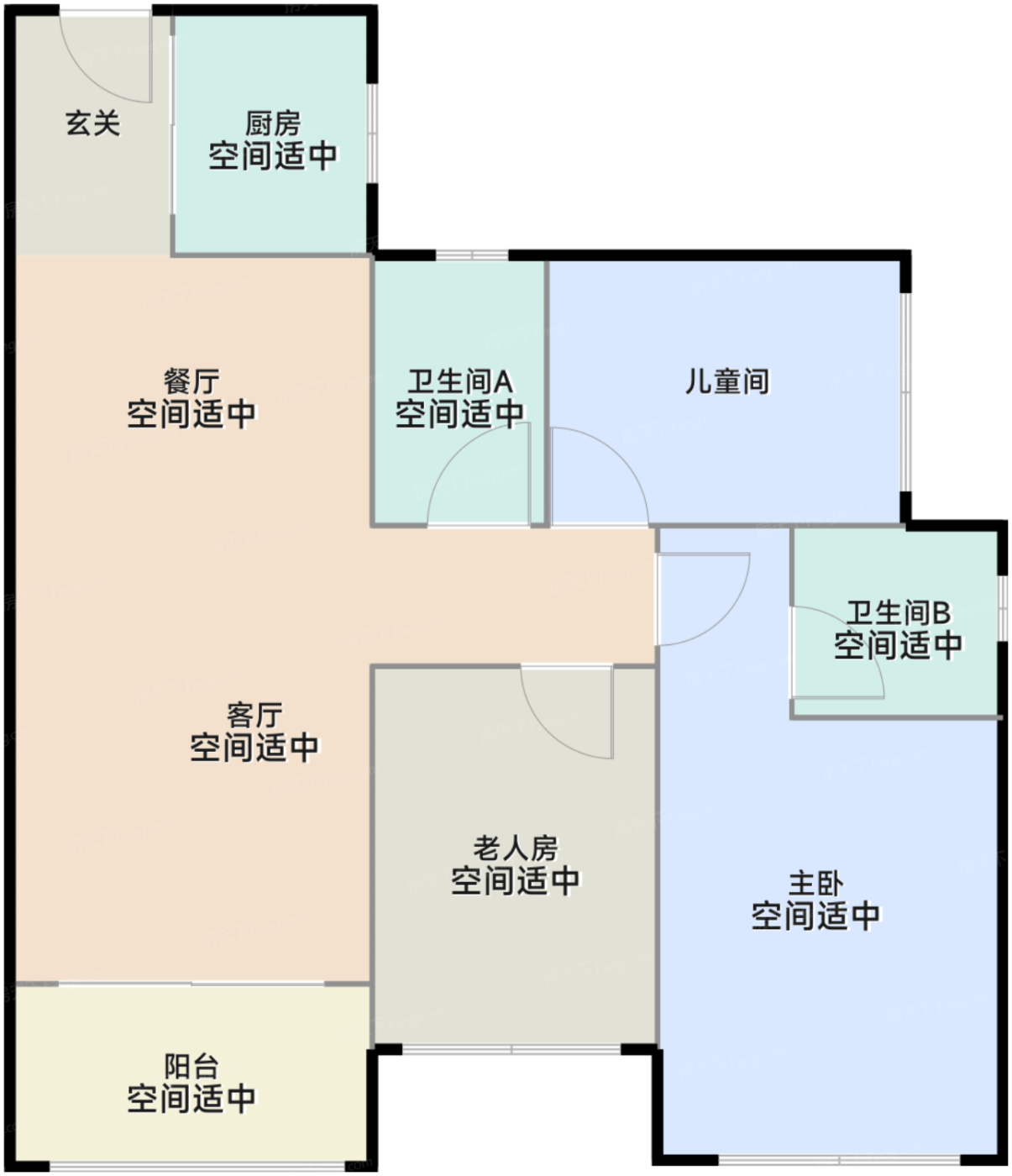 三期C户型户型图