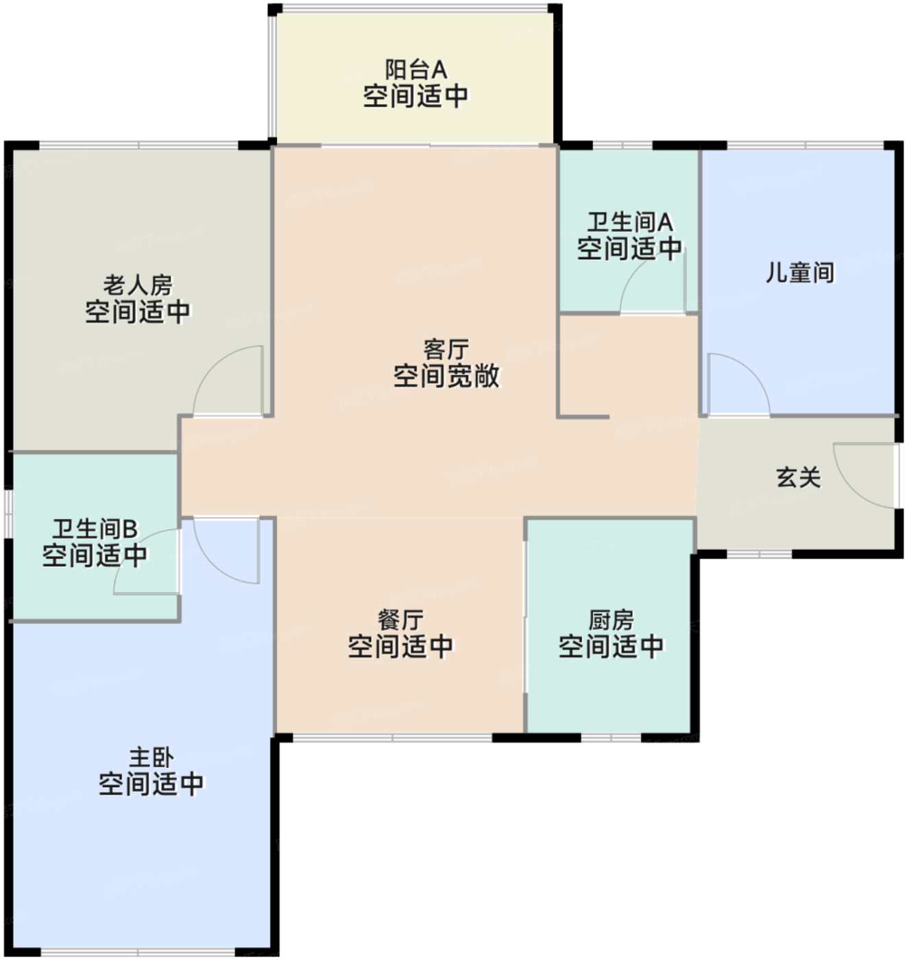 三期A户型户型图