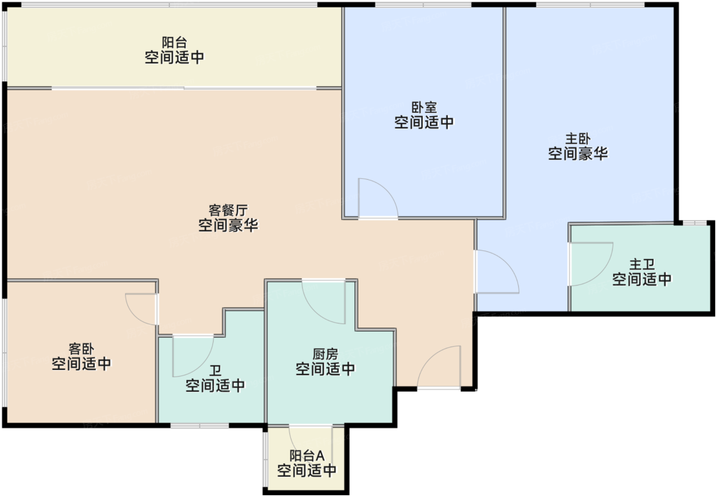 115.96三房两厅两卫