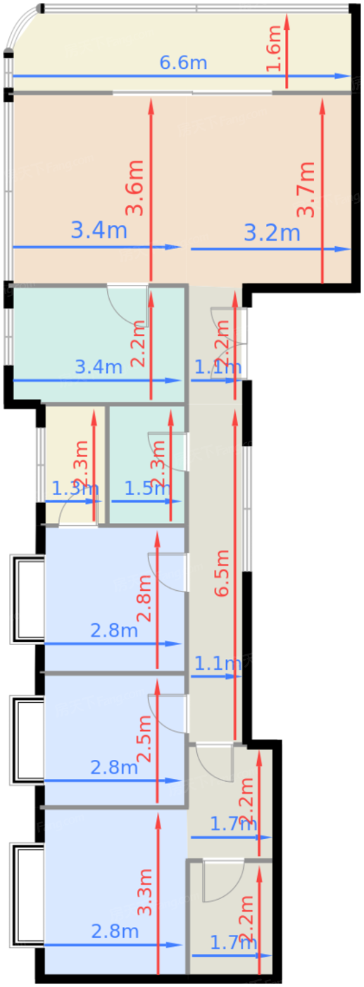 3栋B座A单元（约122平）