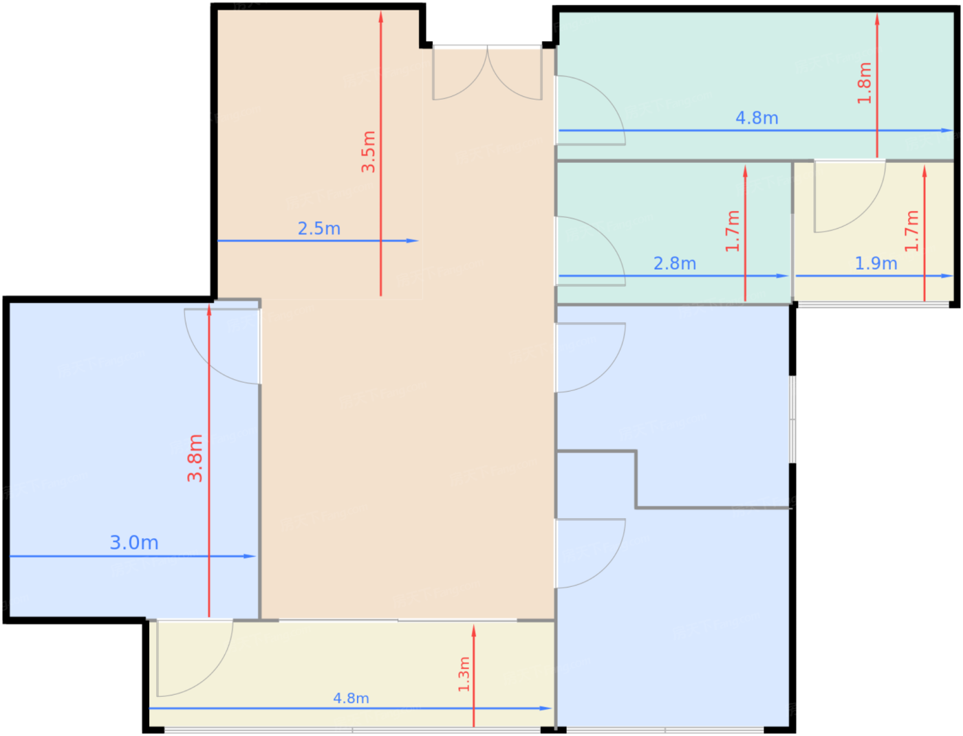 3栋B座G单元（约95平）