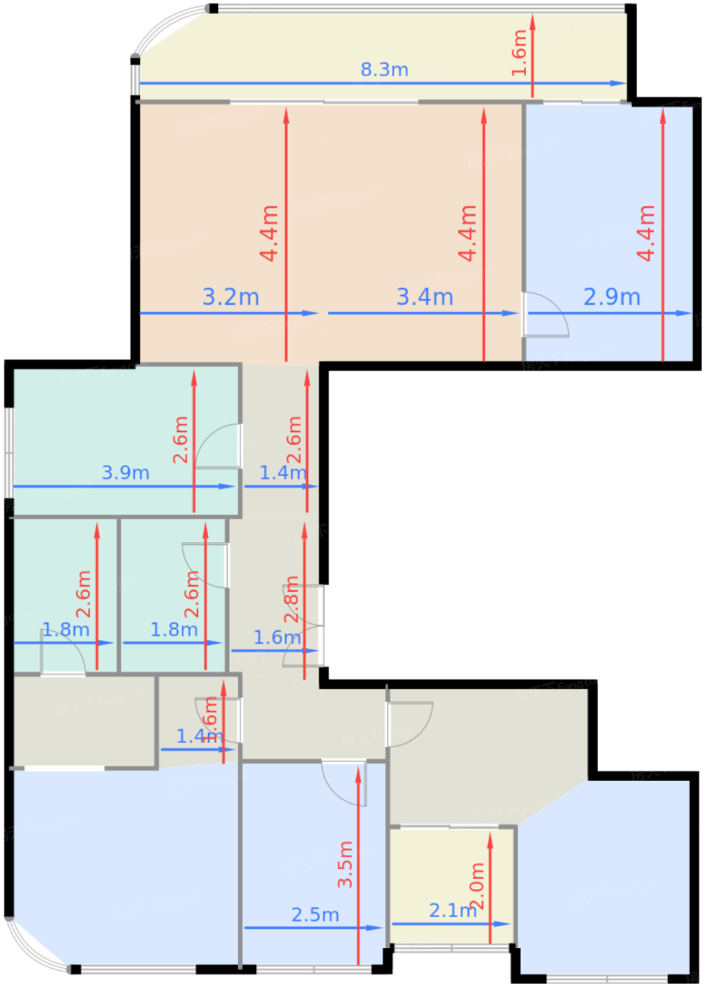3栋A座A单元（约172或184平）