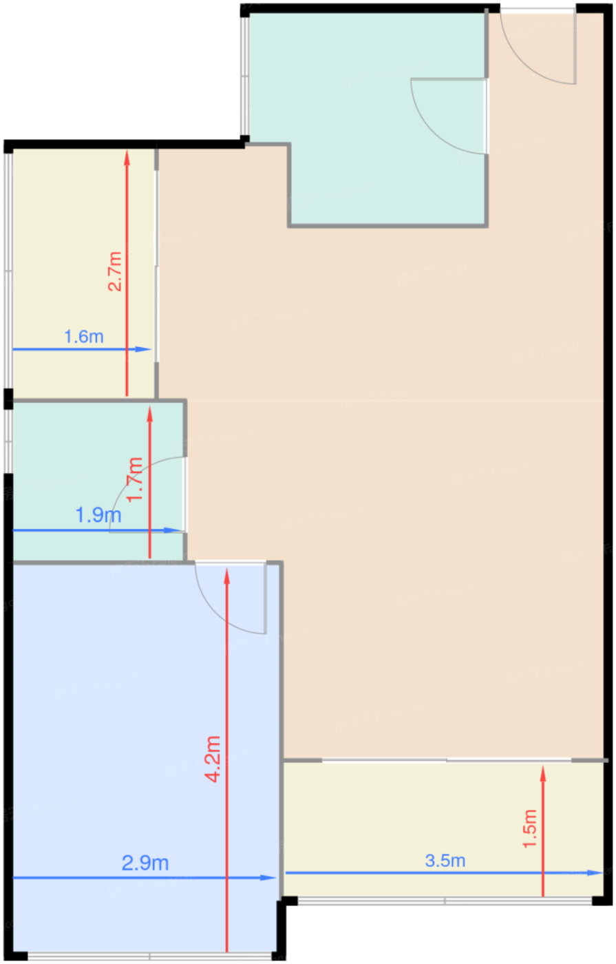 D座二单元03户型76㎡