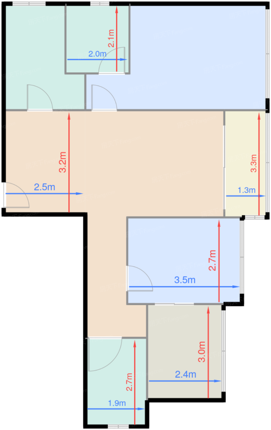 D座二单元01户型91㎡