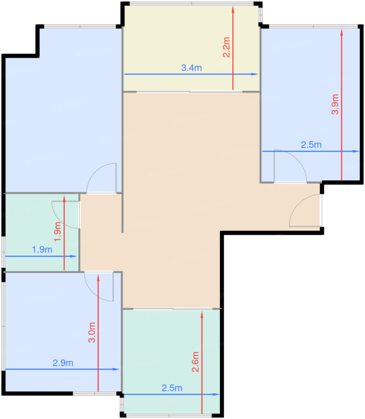 D座一单元05户型87㎡