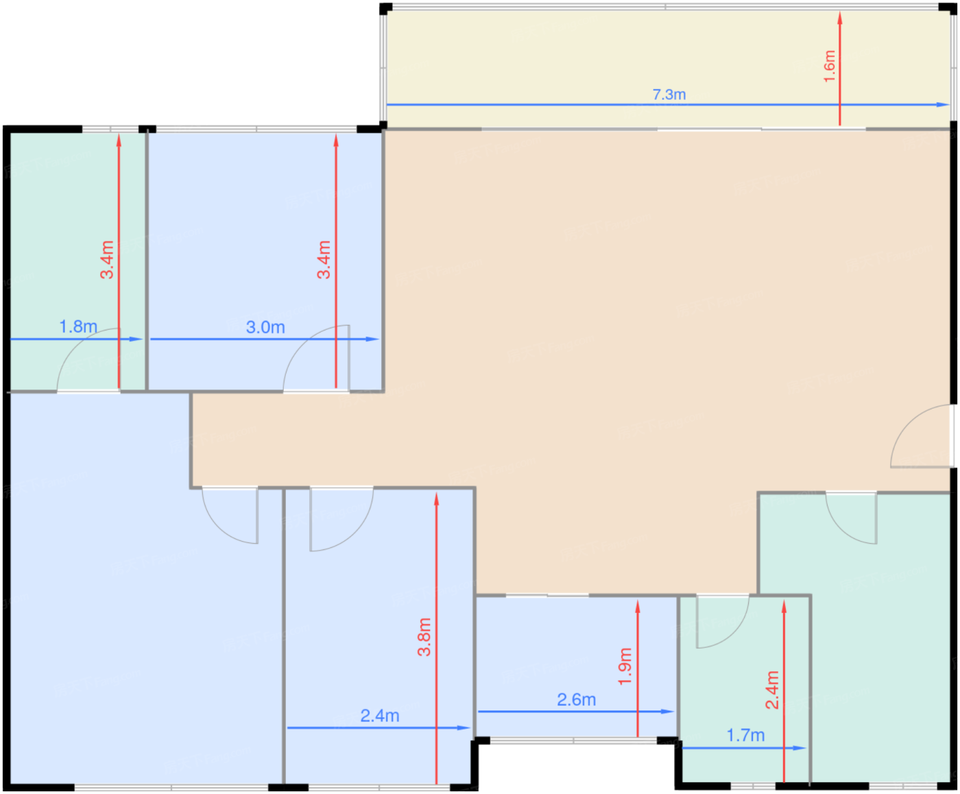 D座二单元05户型130㎡