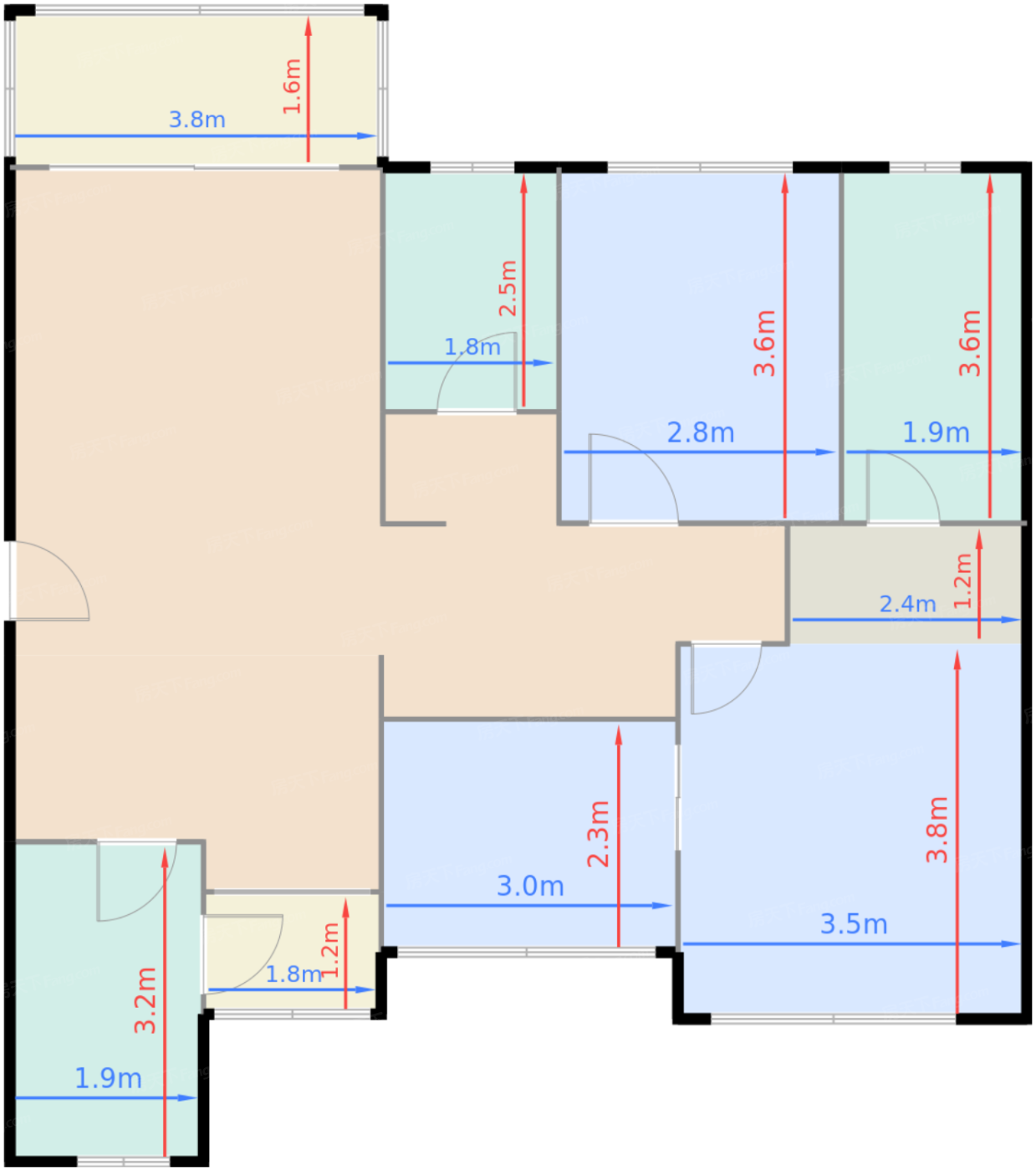 D座一单元01户型108㎡