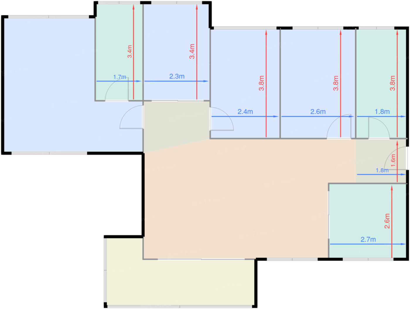 107㎡四房两厅两卫