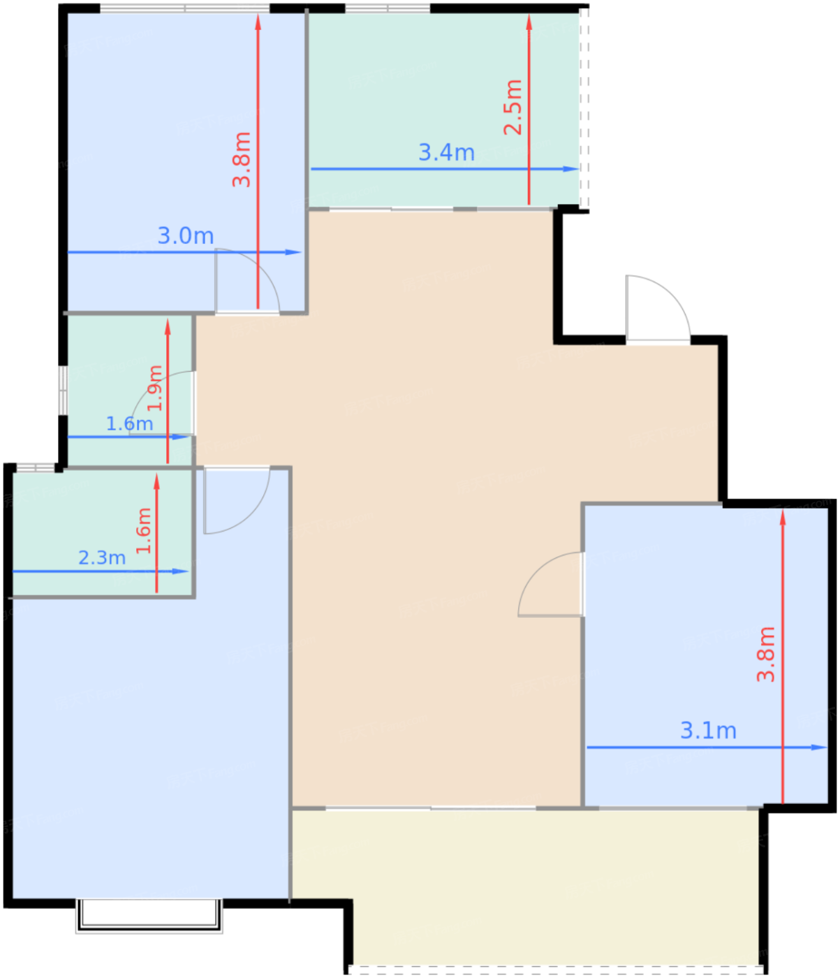 A户型套内80.53㎡