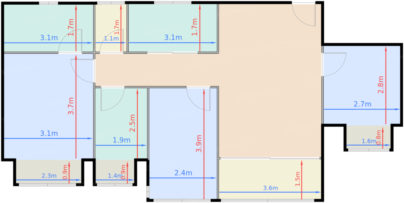 T4洋房原乡F户型