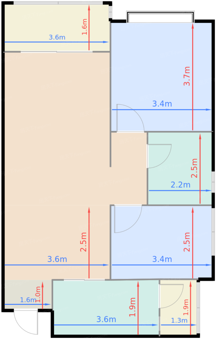 2栋2单元6号房81㎡