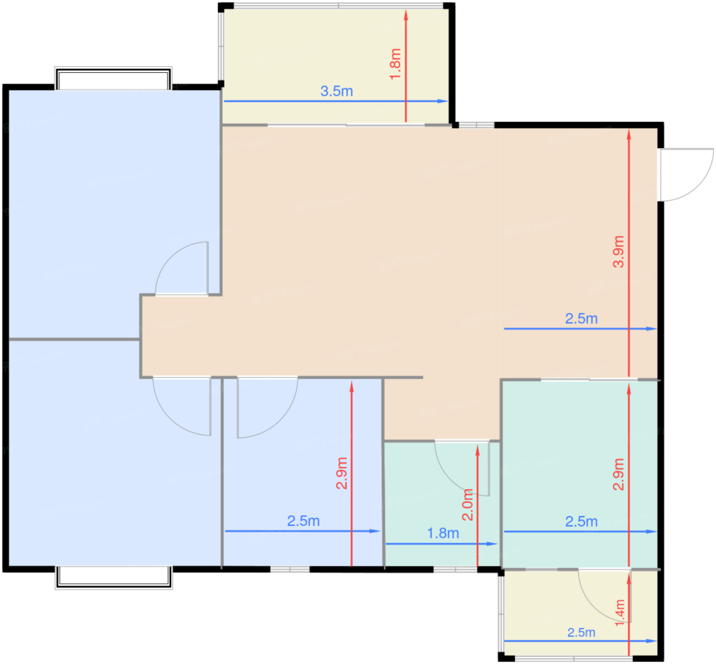 2栋2单元2号房97㎡