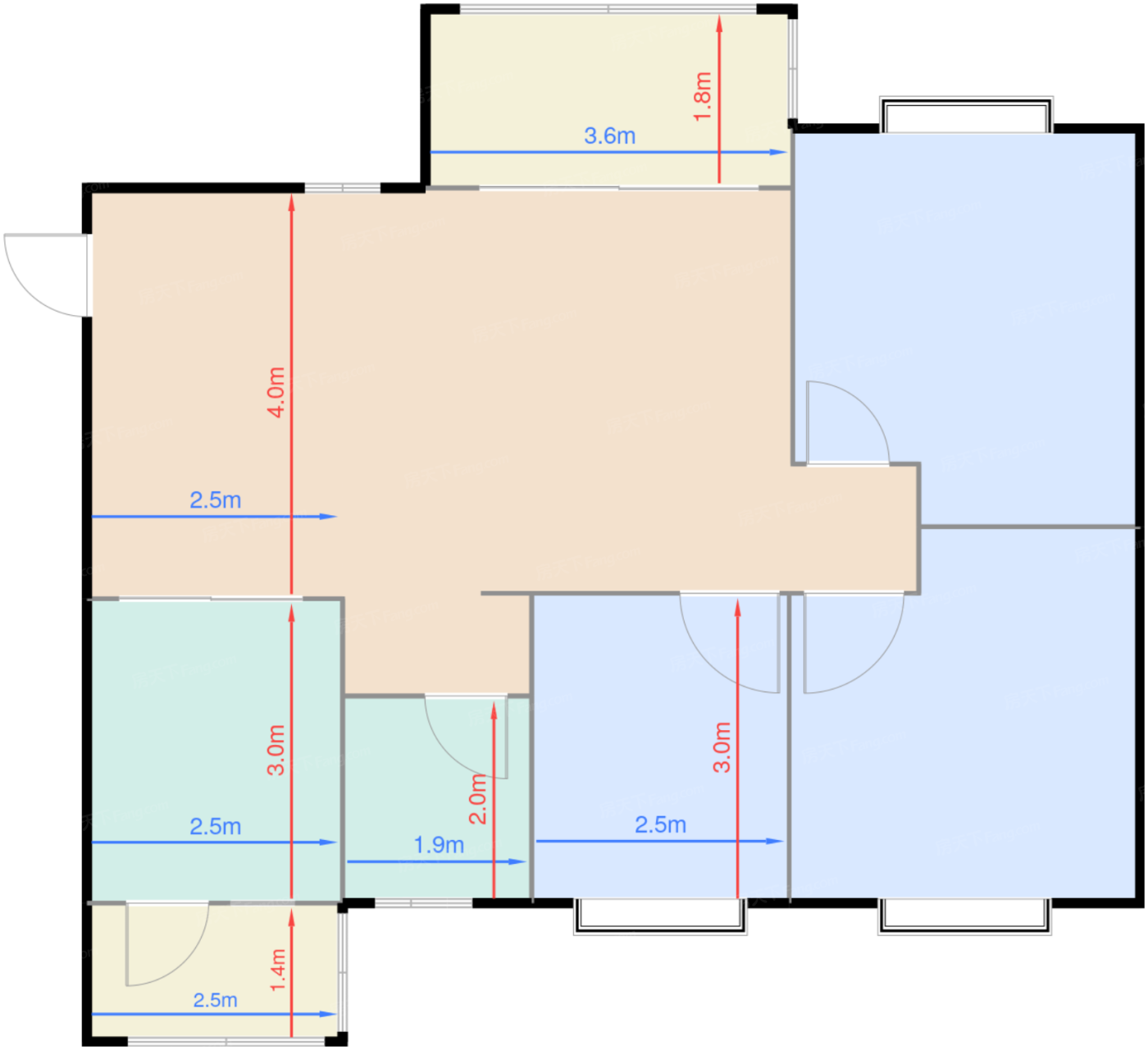 2栋1单元2号房97㎡