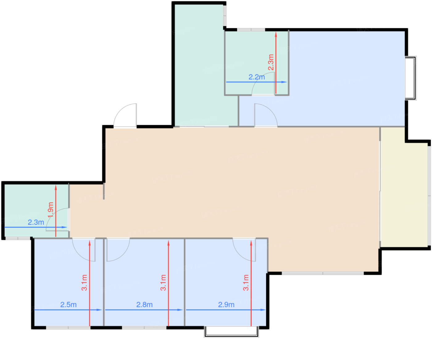 汀园A2 124㎡ 阔景平层
