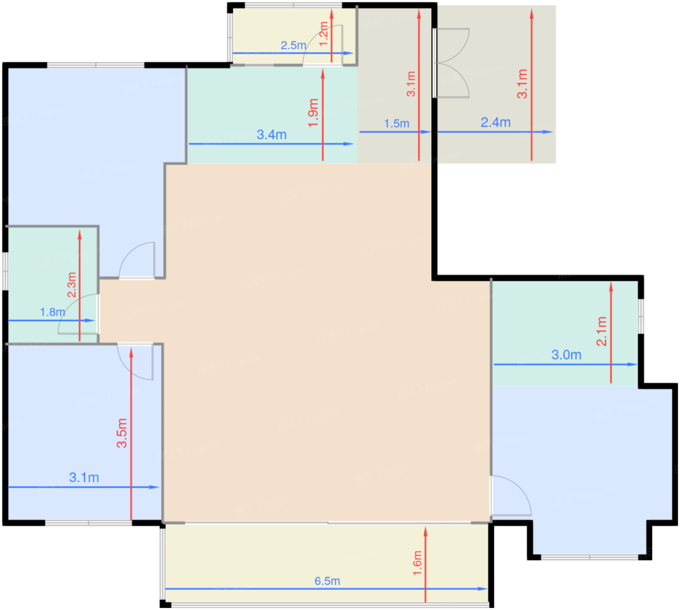 黄龙溪谷·沁云湾A户型