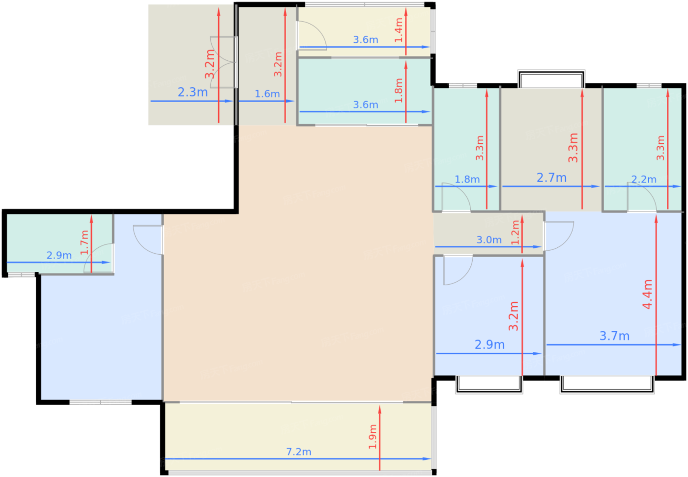 黄龙溪谷·沁云湾B户型图