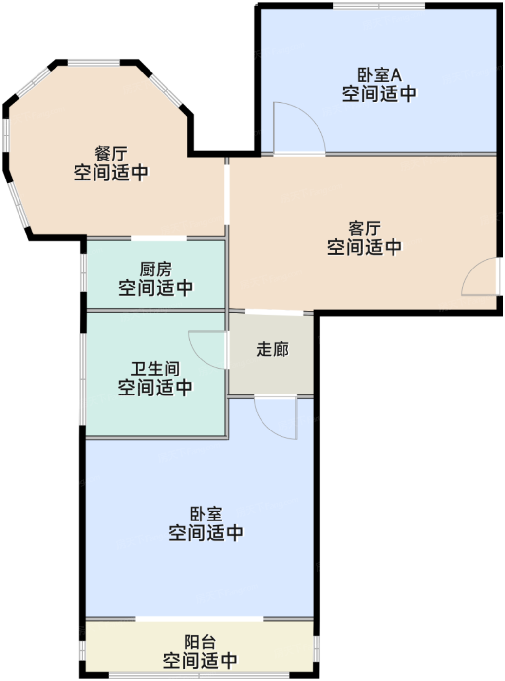 一期187#标准层B3户型