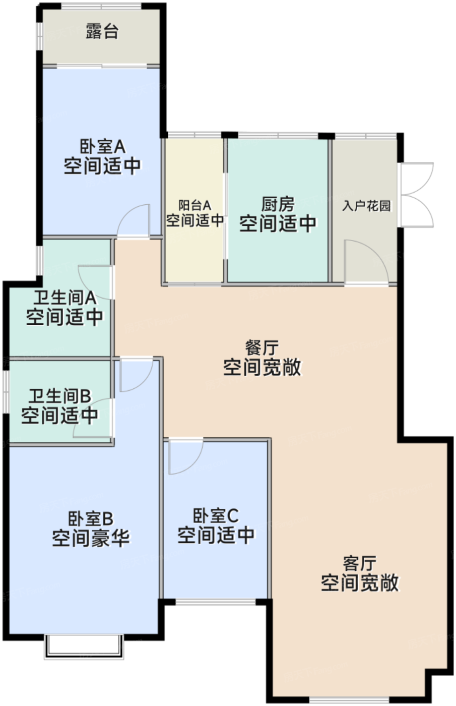 一期04幢独栋别墅标准层D4户型