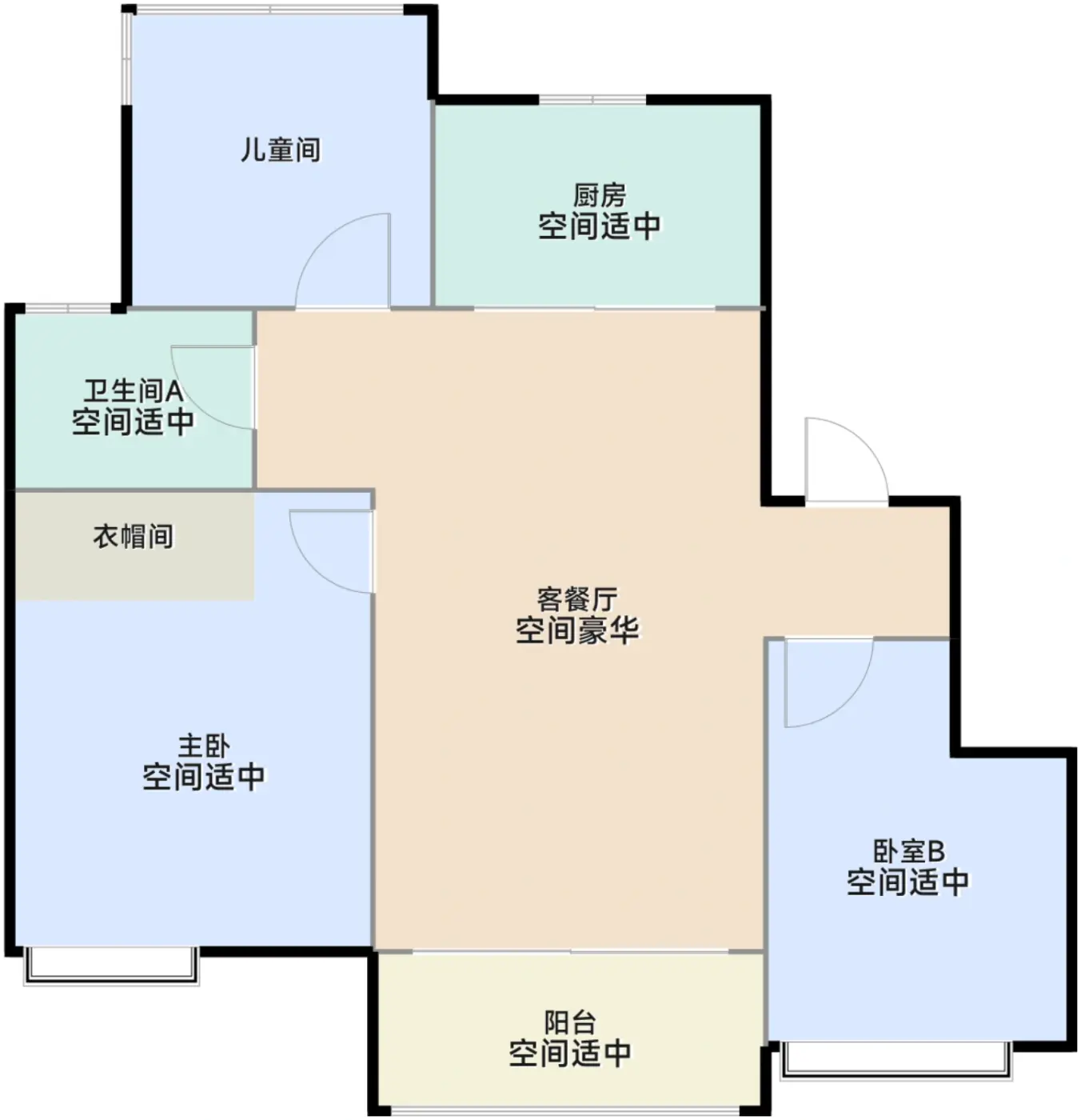 洋房89平米D户型