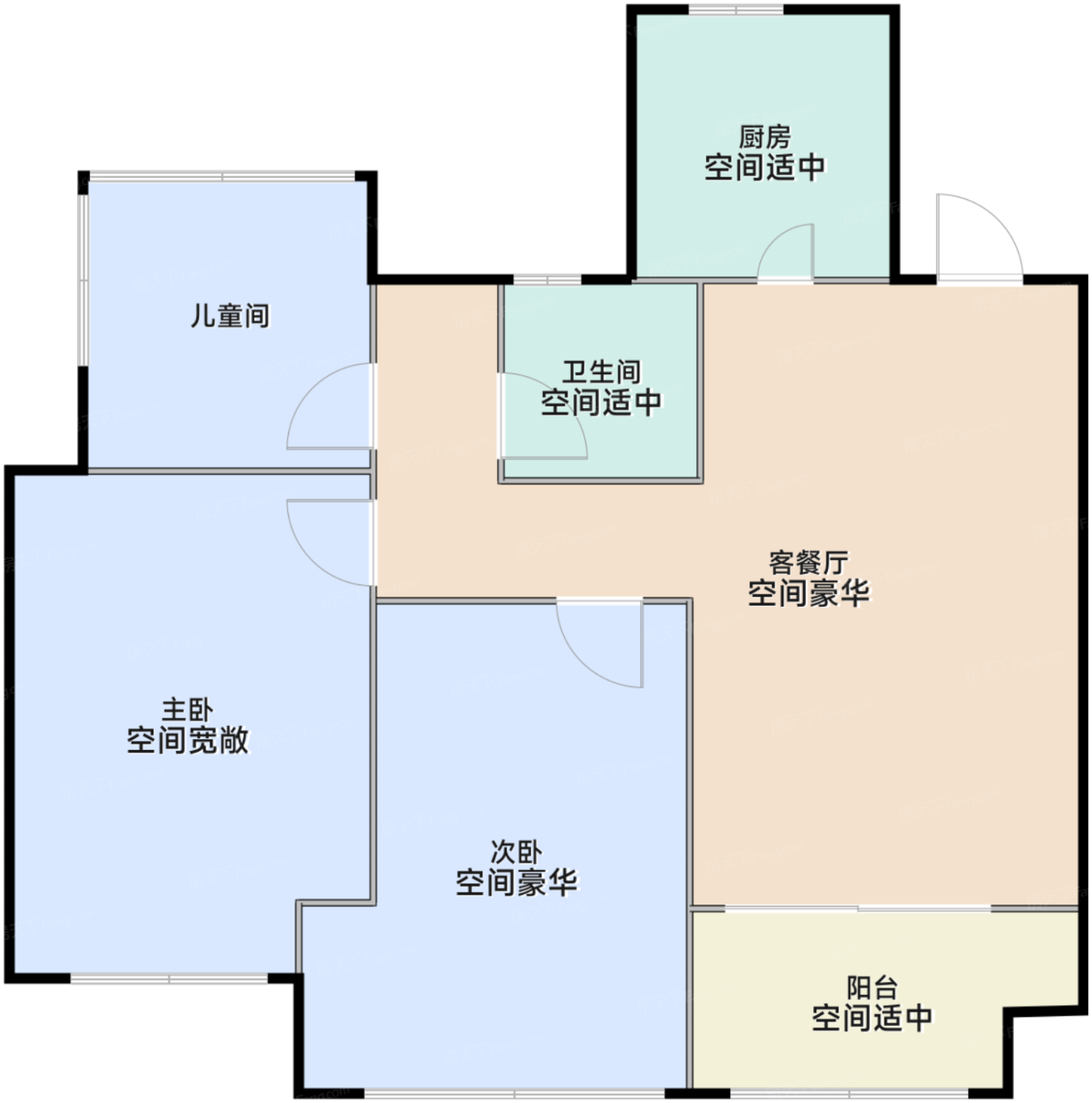 高层89平米C户型